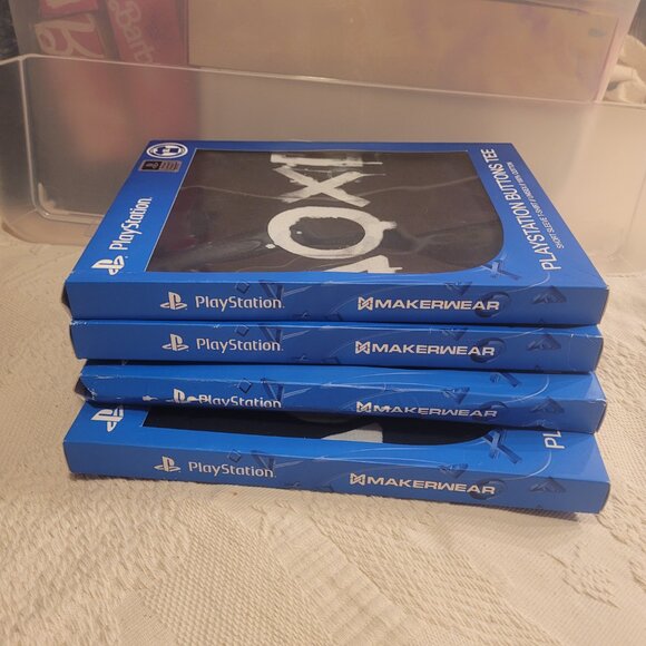 Playstation Black Cotton Boxed Tee XL T Shirt - Picture 3 of 12